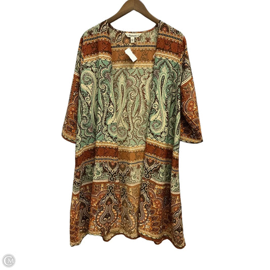 Kimono By Clothes Mentor In Multi-colored, Size: L