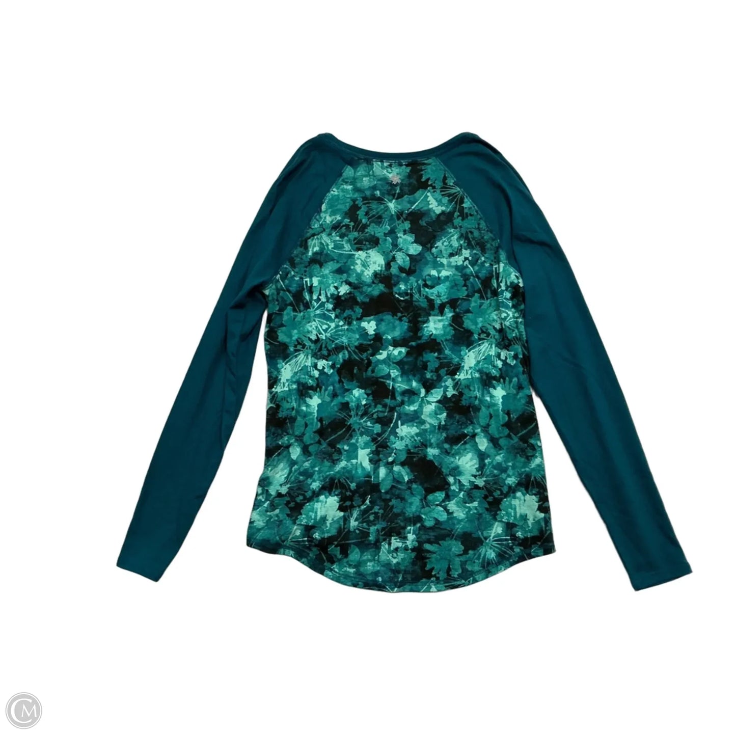 Athletic Top Long Sleeve Crewneck By Tek Gear In Blue, Size: L