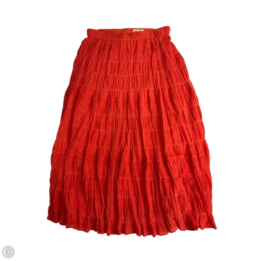 Skirt Maxi By Max Studio In Orange, Size: M