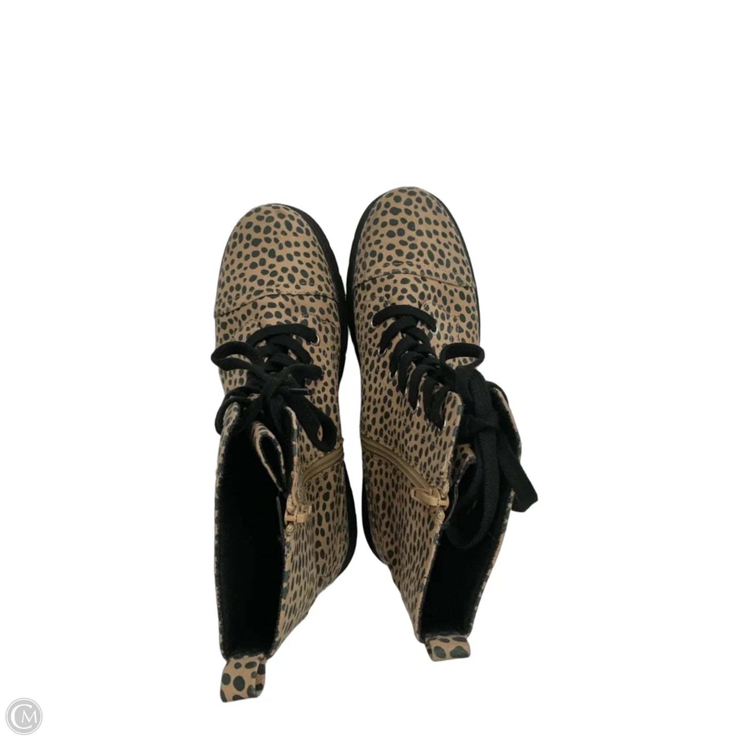 Boots Combat By Arizona In Animal Print, Size: 8.5
