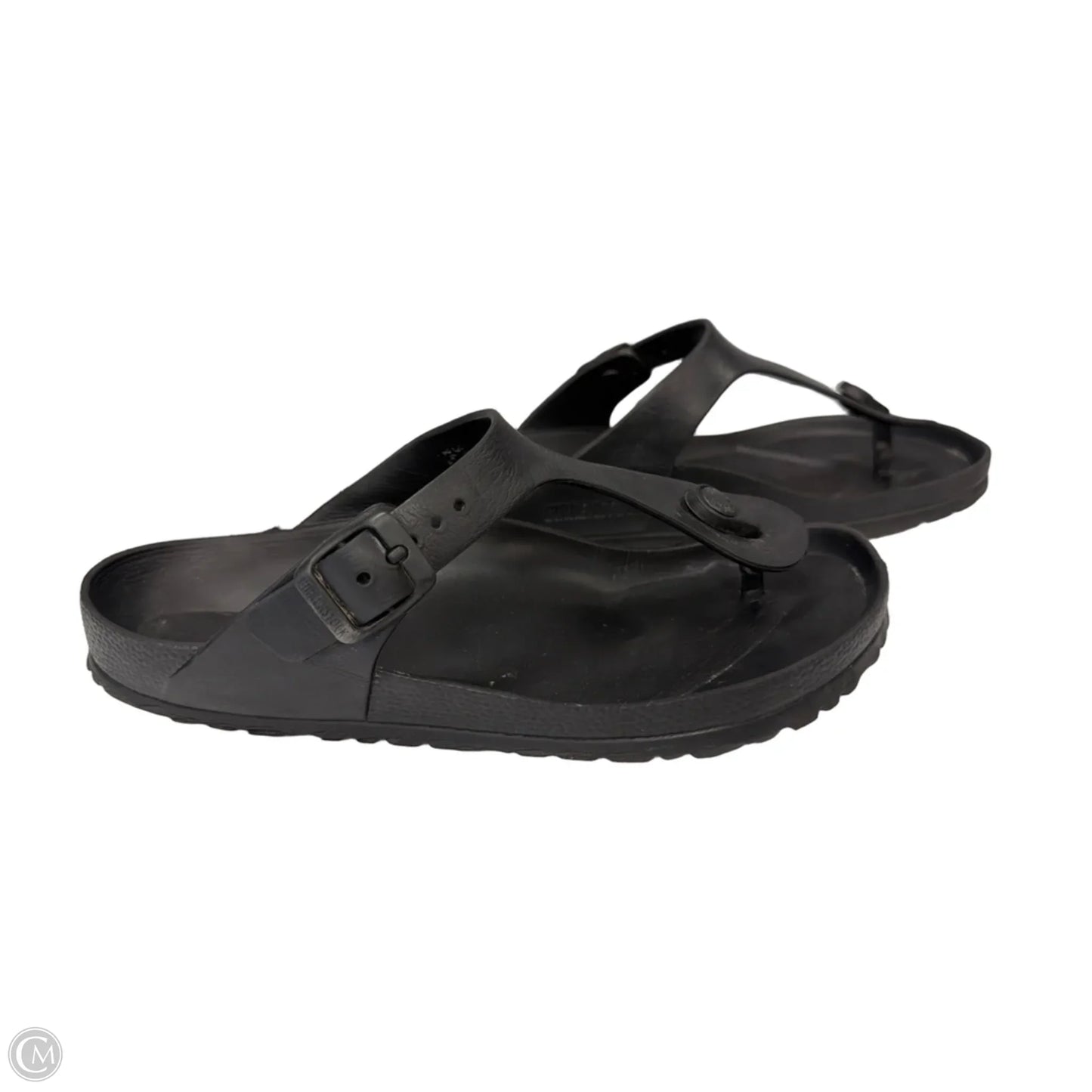 Sandals Flats By Birkenstock In Black, Size: 7