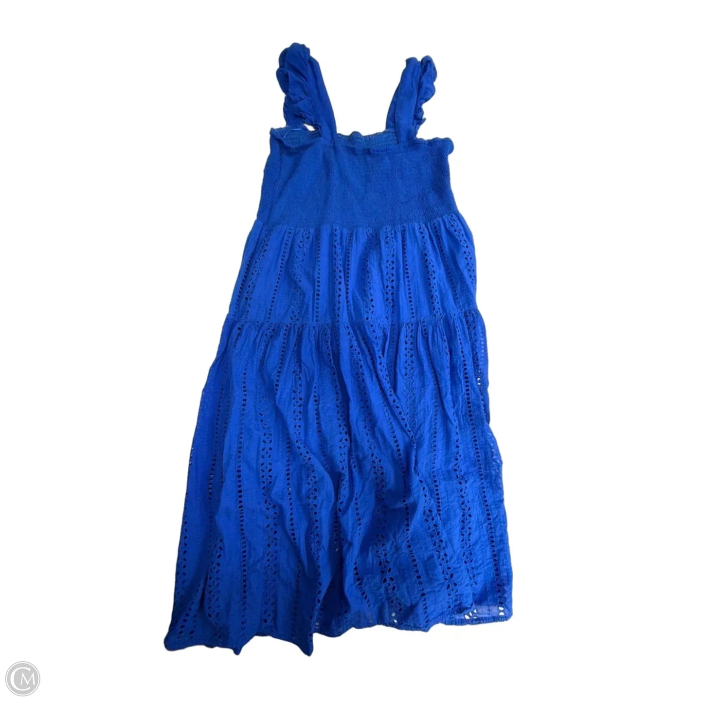 Dress Casual Midi By Grace + Karma In Blue, Size: 2x