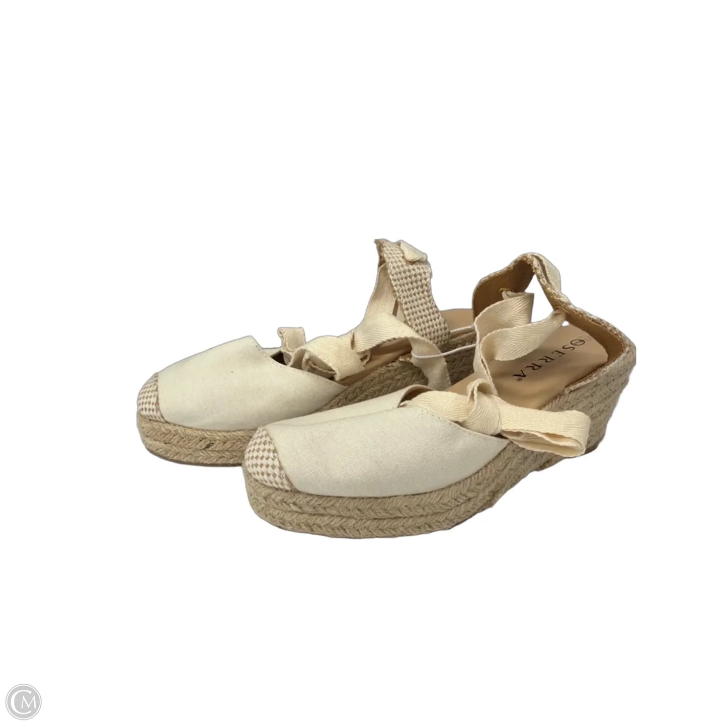 Shoes Heels Wedge By Serra In Cream, Size: 7