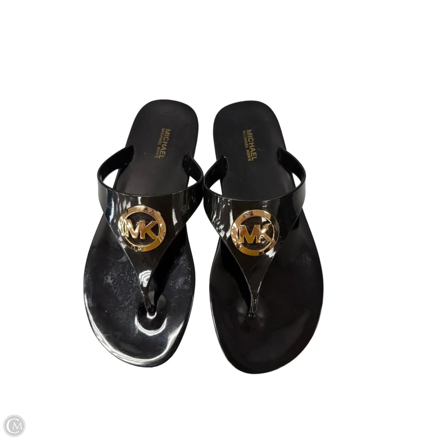 Sandals Flats By Michael By Michael Kors In Black, Size: 8