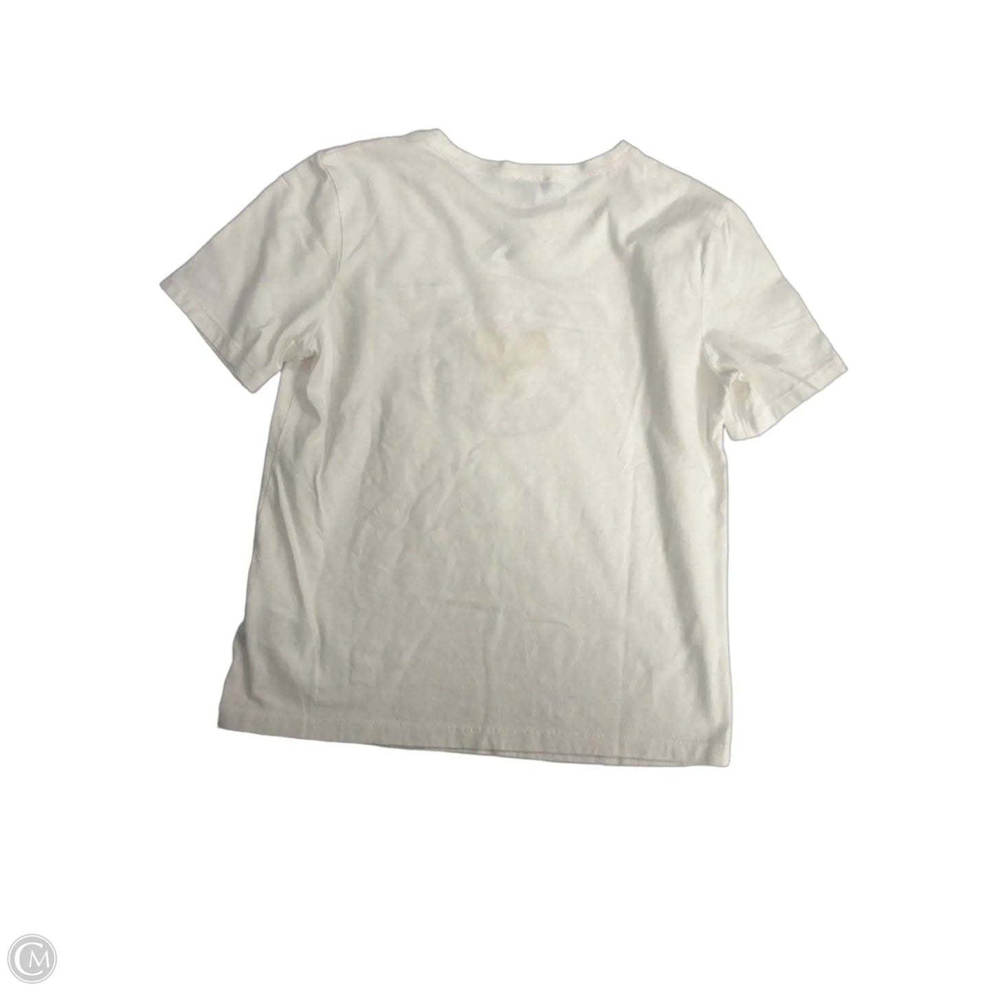 Top Short Sleeve By Express In White, Size: Xs