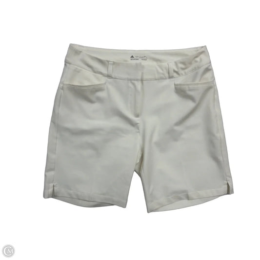 Athletic Shorts By Adidas In Cream, Size: M