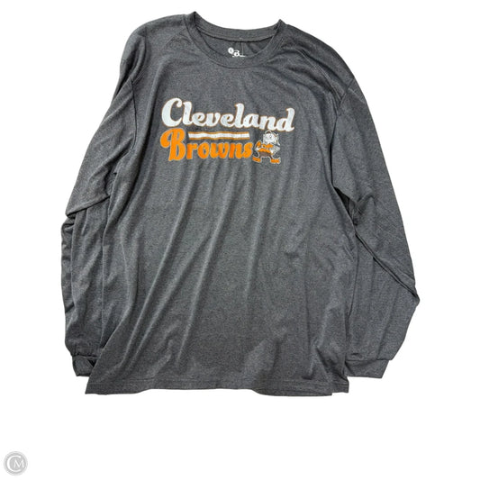 Top Long Sleeve By badger In Grey, Size: L