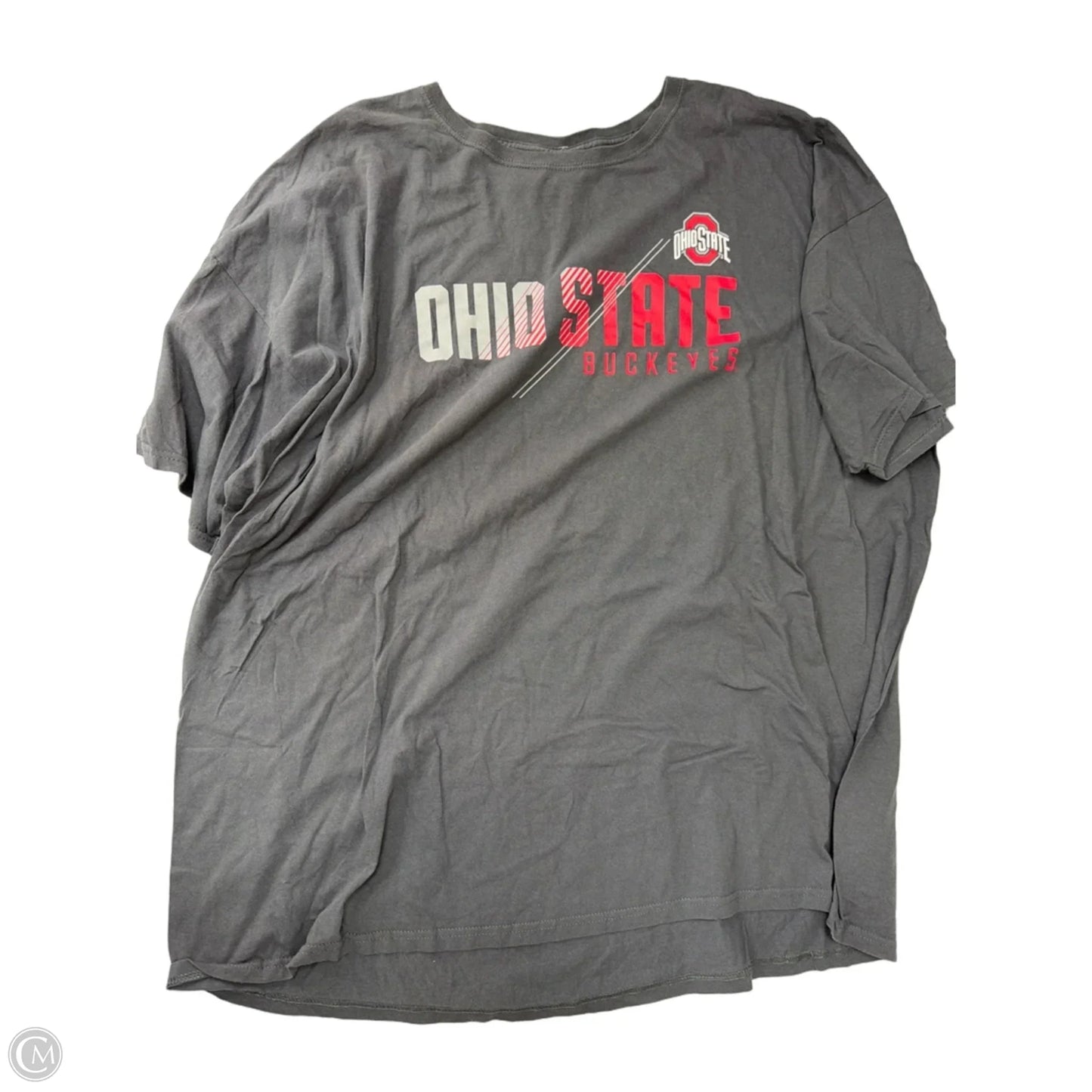 Top Short Sleeve By OHIO STATE In Grey, Size: 3x