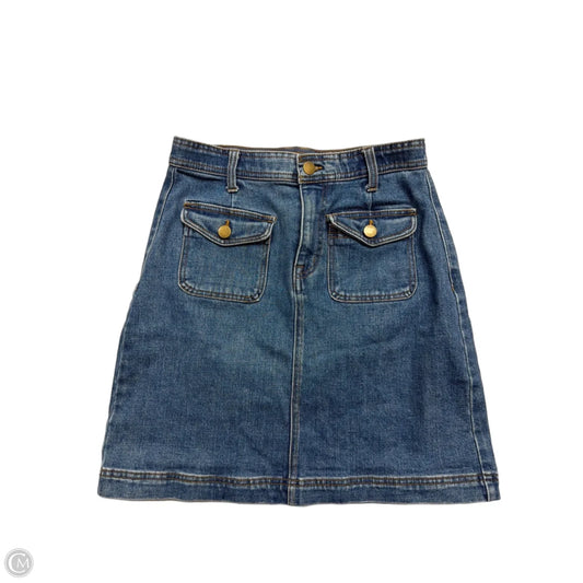 Skirt Mini & Short By Draper James In Blue Denim, Size: 6