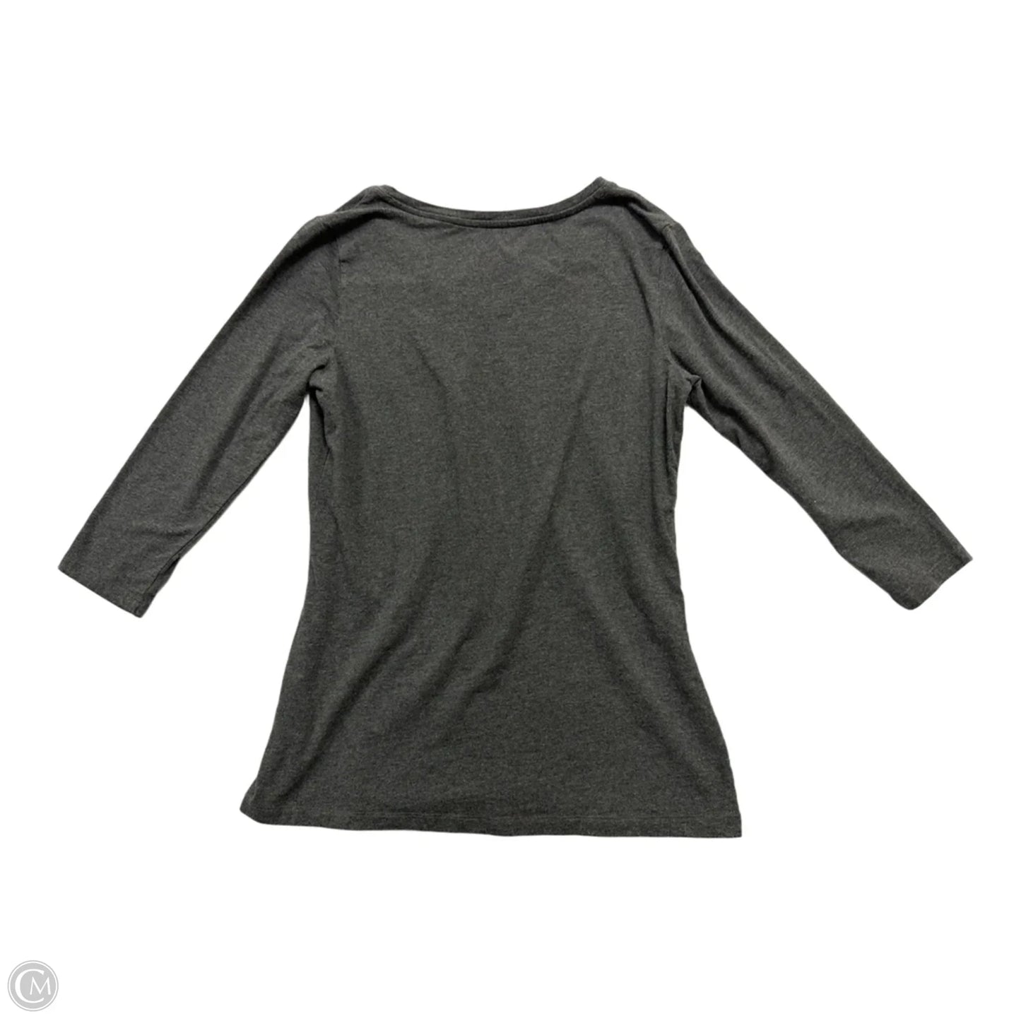 Top 3/4 Sleeve By Amazon Essentials In Grey, Size: M