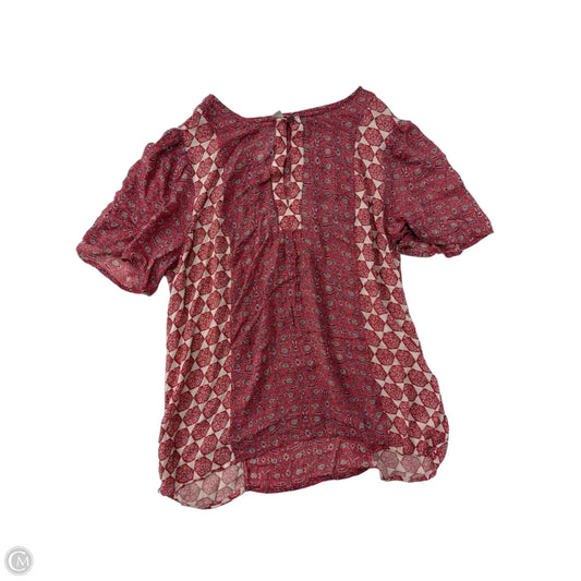 Top Short Sleeve By Lucky Brand In Multi-colored, Size: M