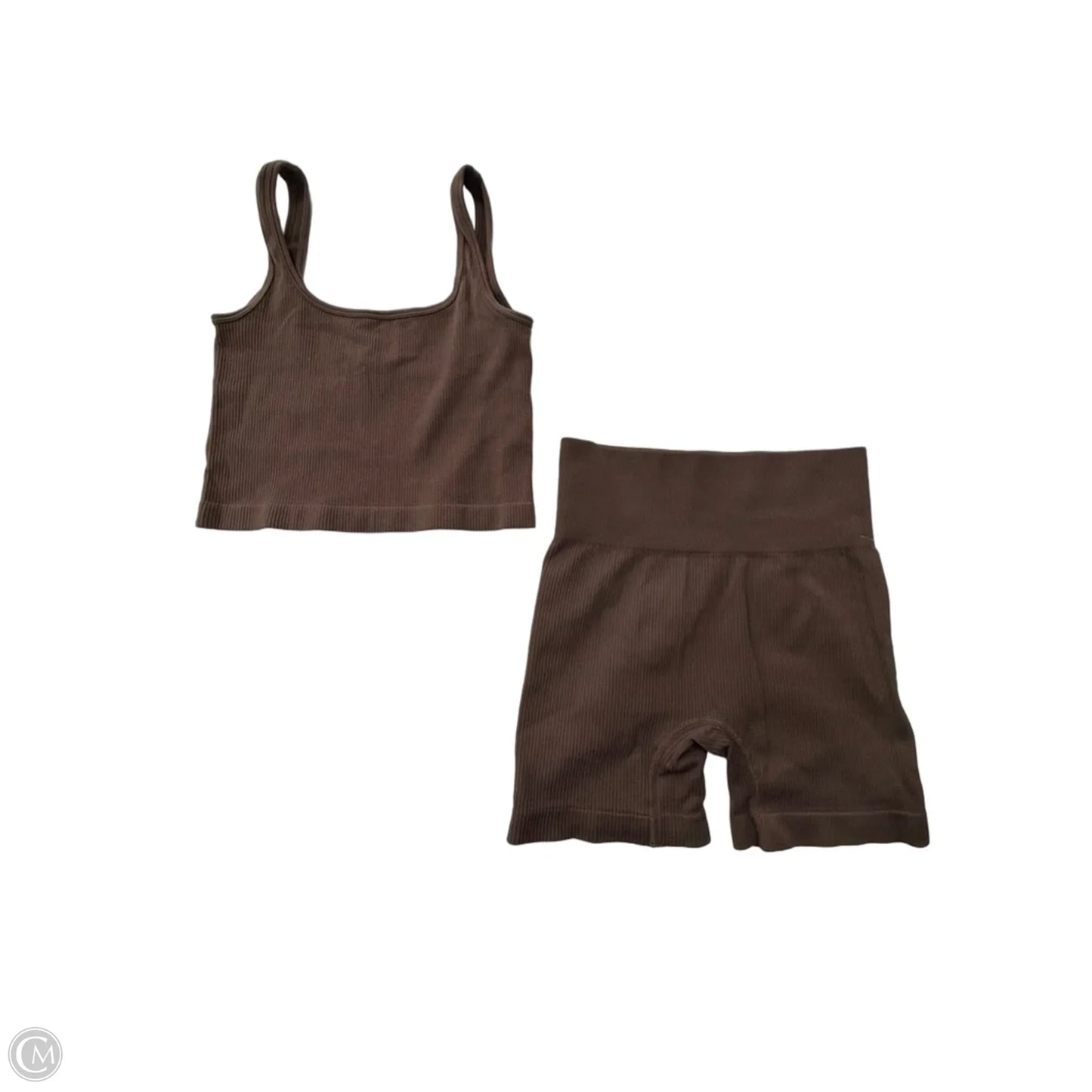 Shorts Set By Oqq In Brown, Size: S