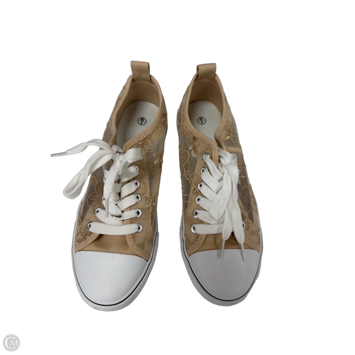 Shoes Sneakers By Clothes Mentor In Tan, Size: 8