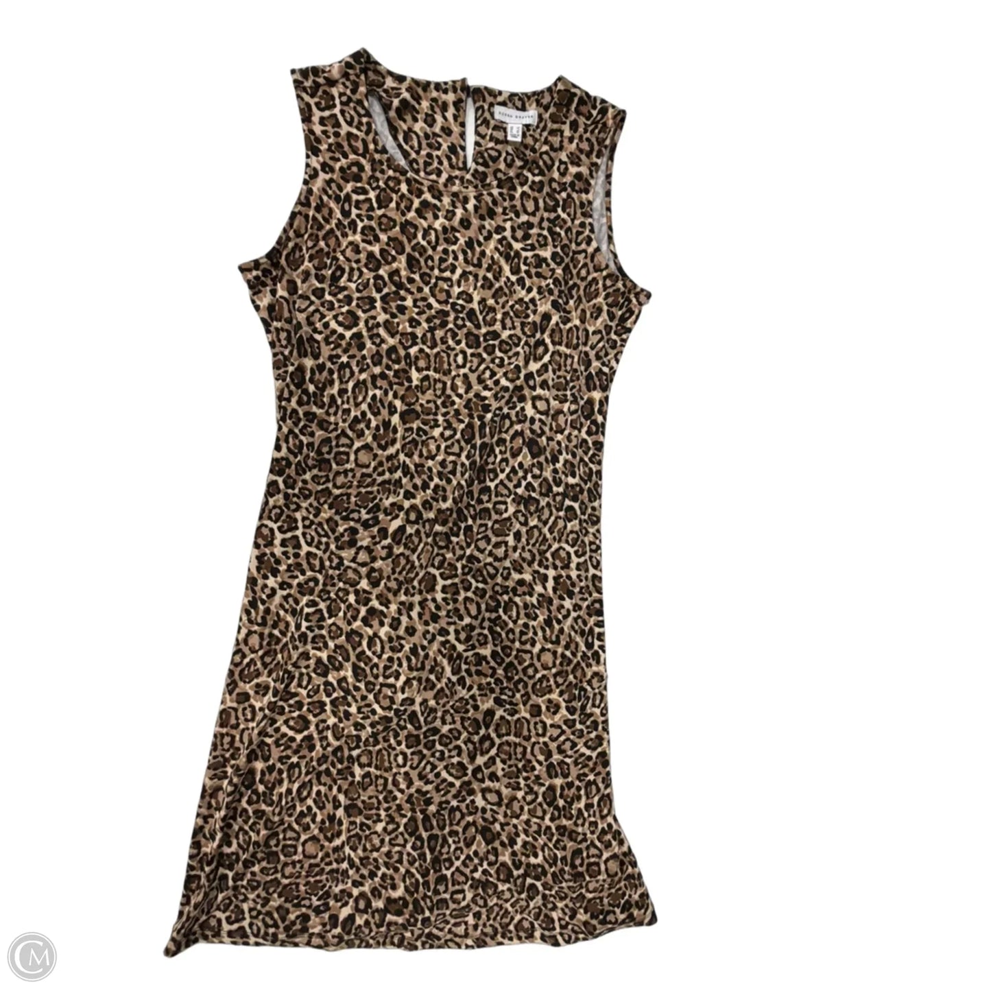 Dress Casual Midi By Susan Graver In Animal Print, Size: L
