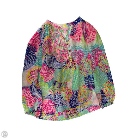 Top Long Sleeve Designer By Lilly Pulitzer In Multi-colored, Size: Xs