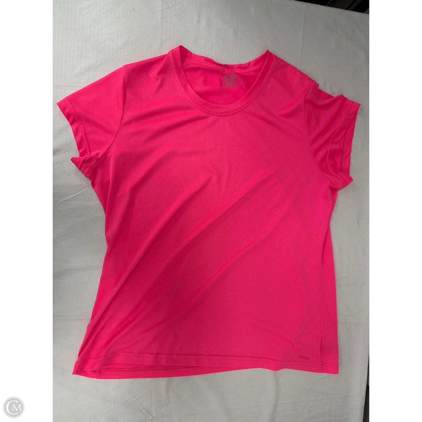 Athletic Top Short Sleeve By Champion In Pink, Size: 1x