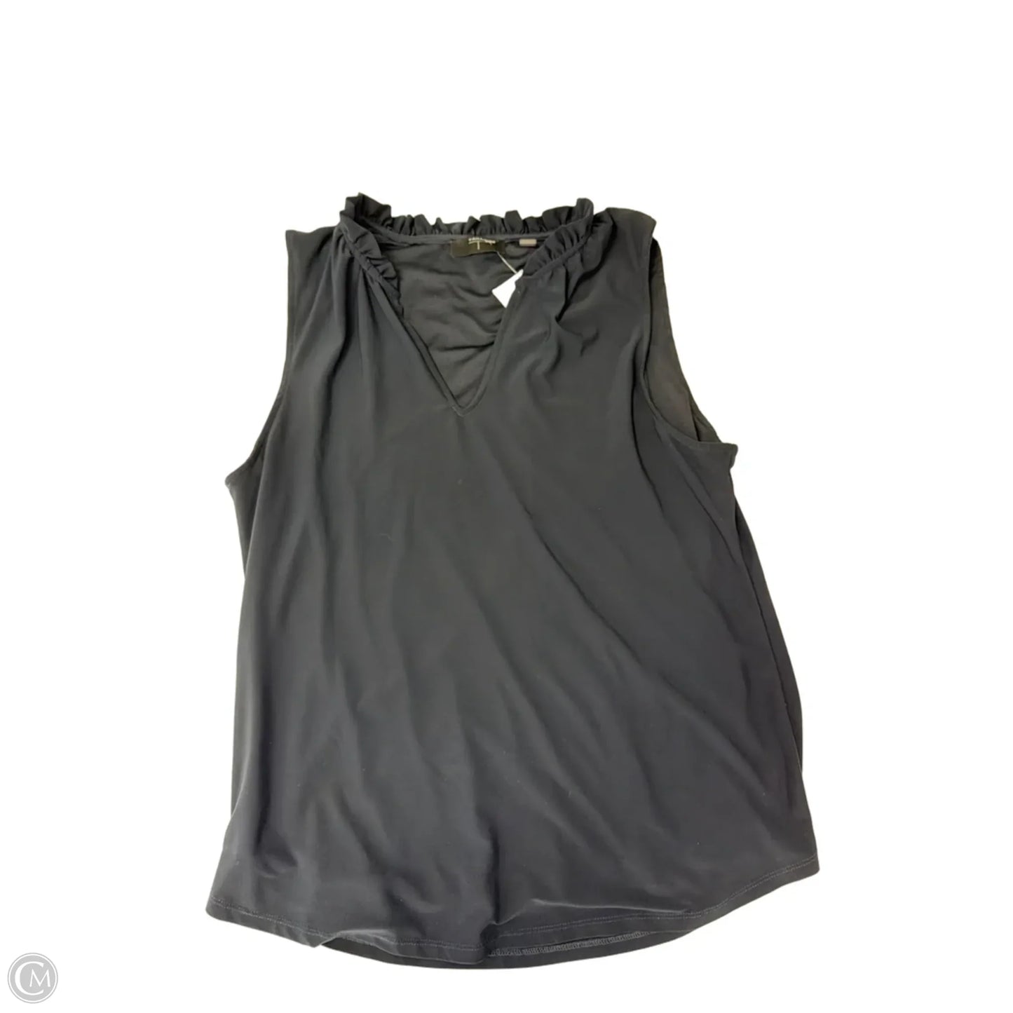 Top Sleeveless By T Tahari In Navy, Size: M