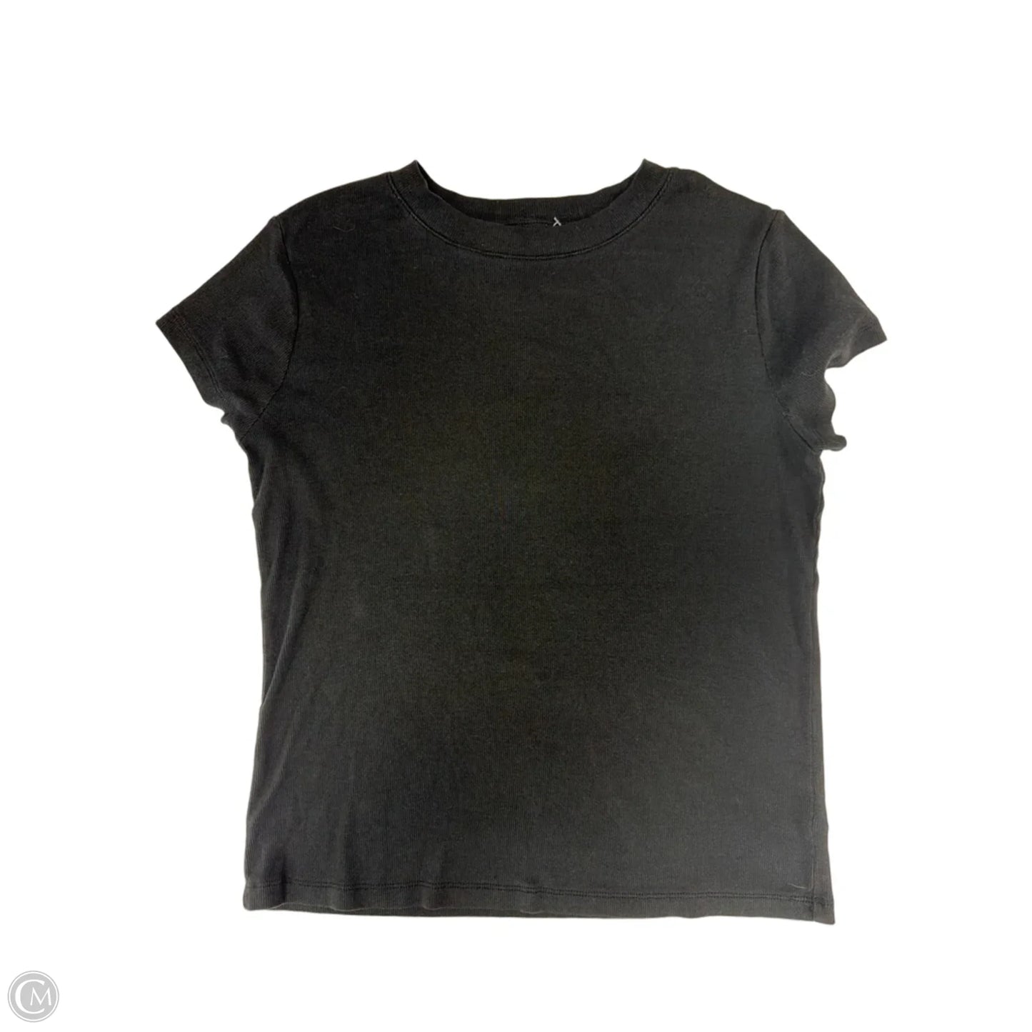 Top Short Sleeve Basic By A New Day In Black, Size: L