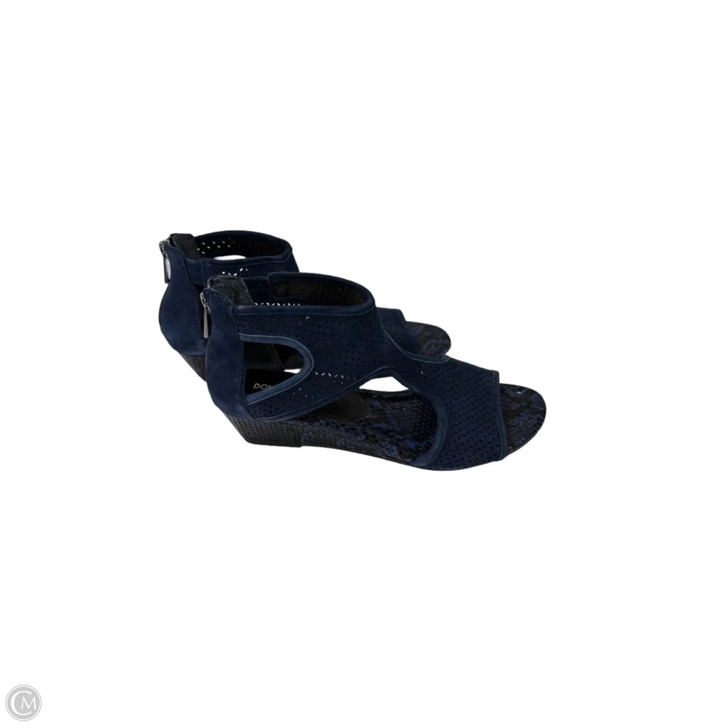 Sandals Flats By Donald Pliner In Navy, Size: 7.5