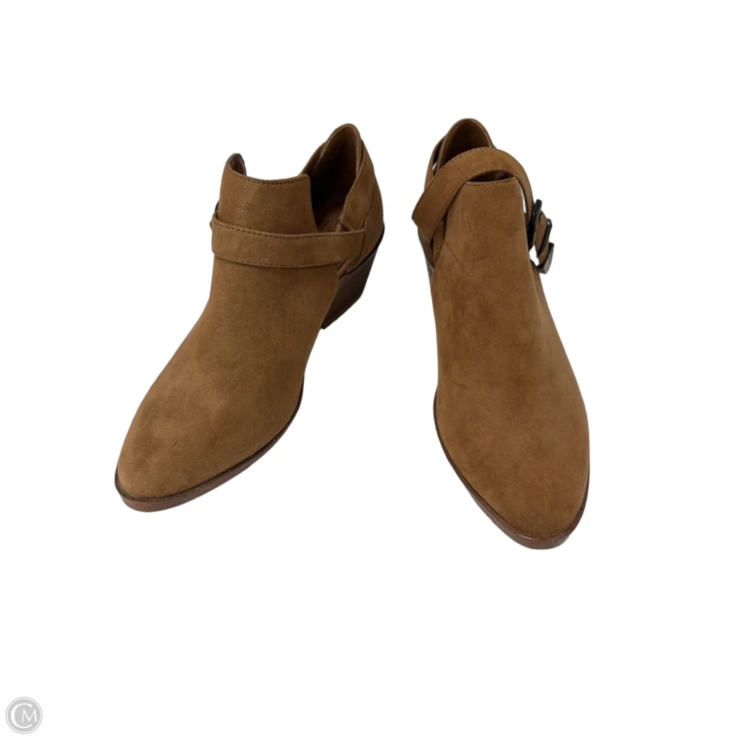 Boots Ankle Flats By Time And Tru In Brown, Size: 6.5