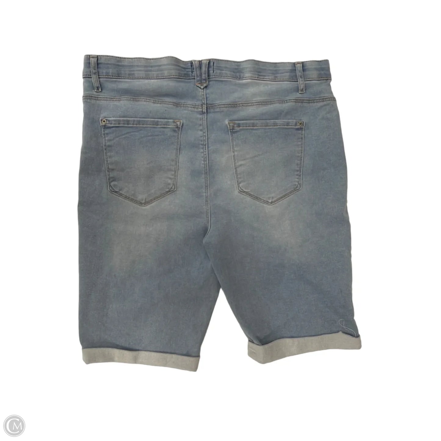 Shorts By Curve Appeal In Blue Denim, Size: 16