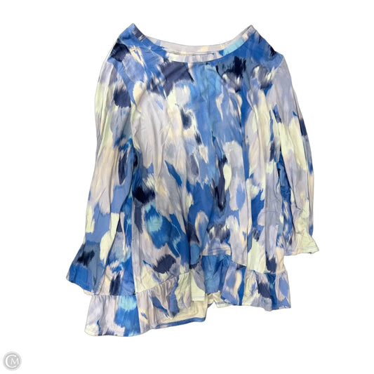 Top 3/4 Sleeve By Logo In Multi-colored, Size: L