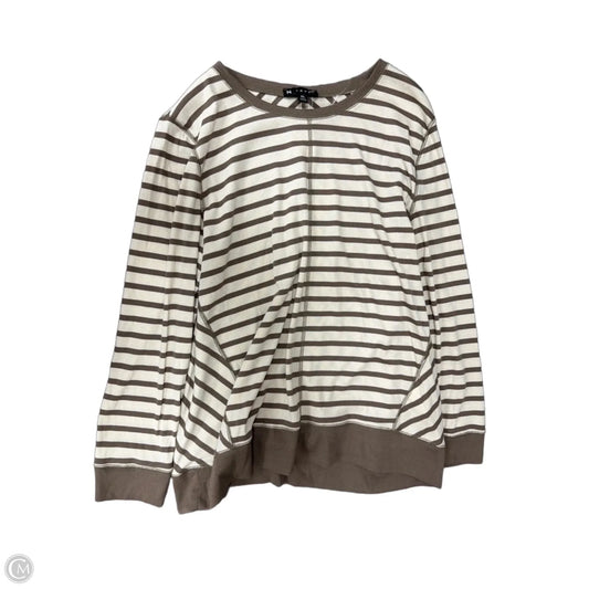 Top Long Sleeve By N Touch In Striped Pattern, Size: Xl