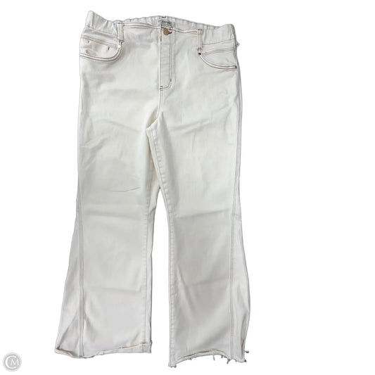 Pants Wide Leg By Liverpool In Cream, Size: 16