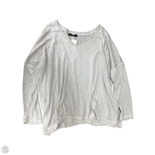 Top Long Sleeve By Nally And Millie In Grey, Size: L