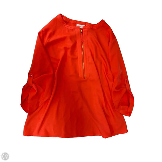 Top 3/4 Sleeve By Belle By Kim Gravel In Orange, Size: 2x