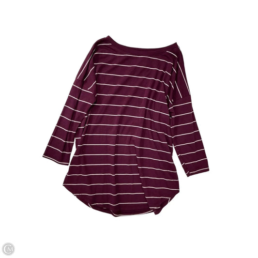 Top 3/4 Sleeve By Just Be In Striped Pattern, Size: S