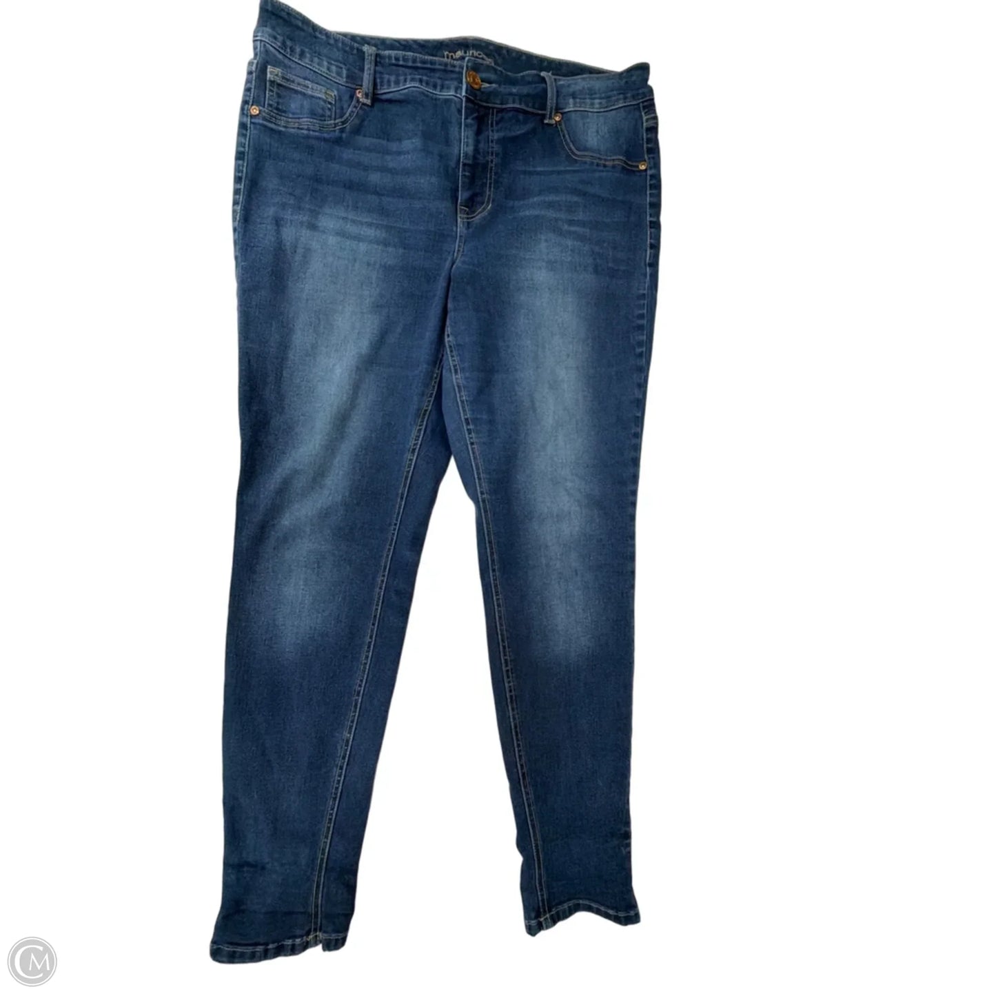 Jeans Skinny By Maurices In Blue Denim, Size: 16