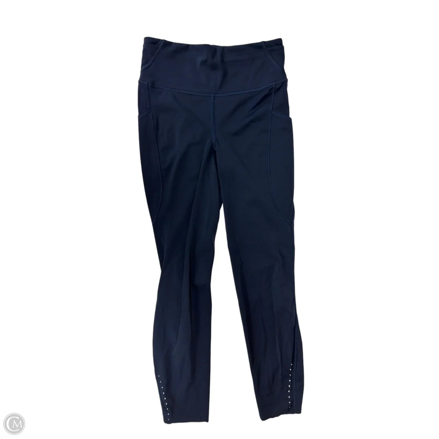 Athletic Leggings By Lululemon In Navy, Size: S