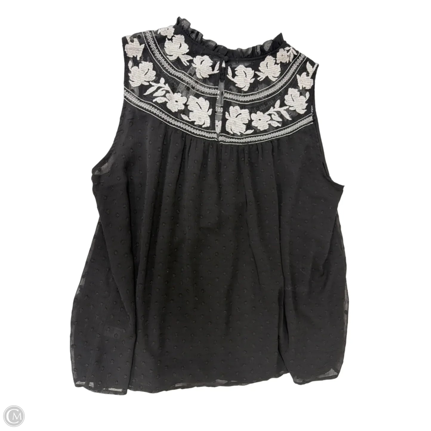 Top Sleeveless By Torrid In Black & White, Size: 2x