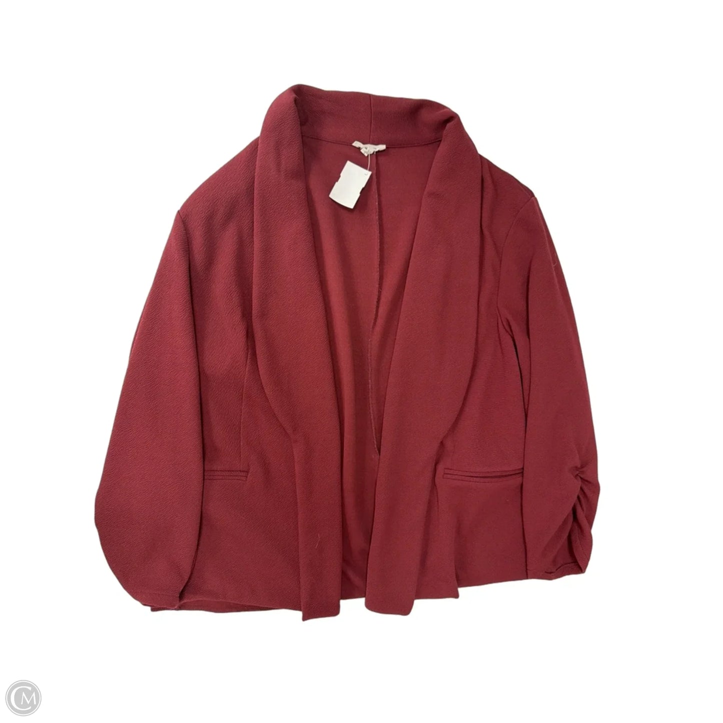 Blazer By Maurices In Maroon, Size: 3x