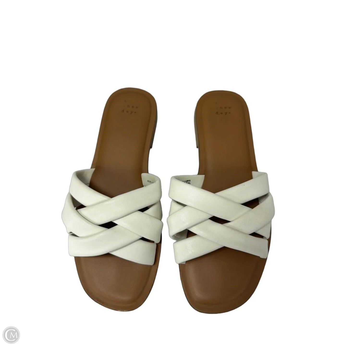 Sandals Flats By A New Day In White, Size: 9.5