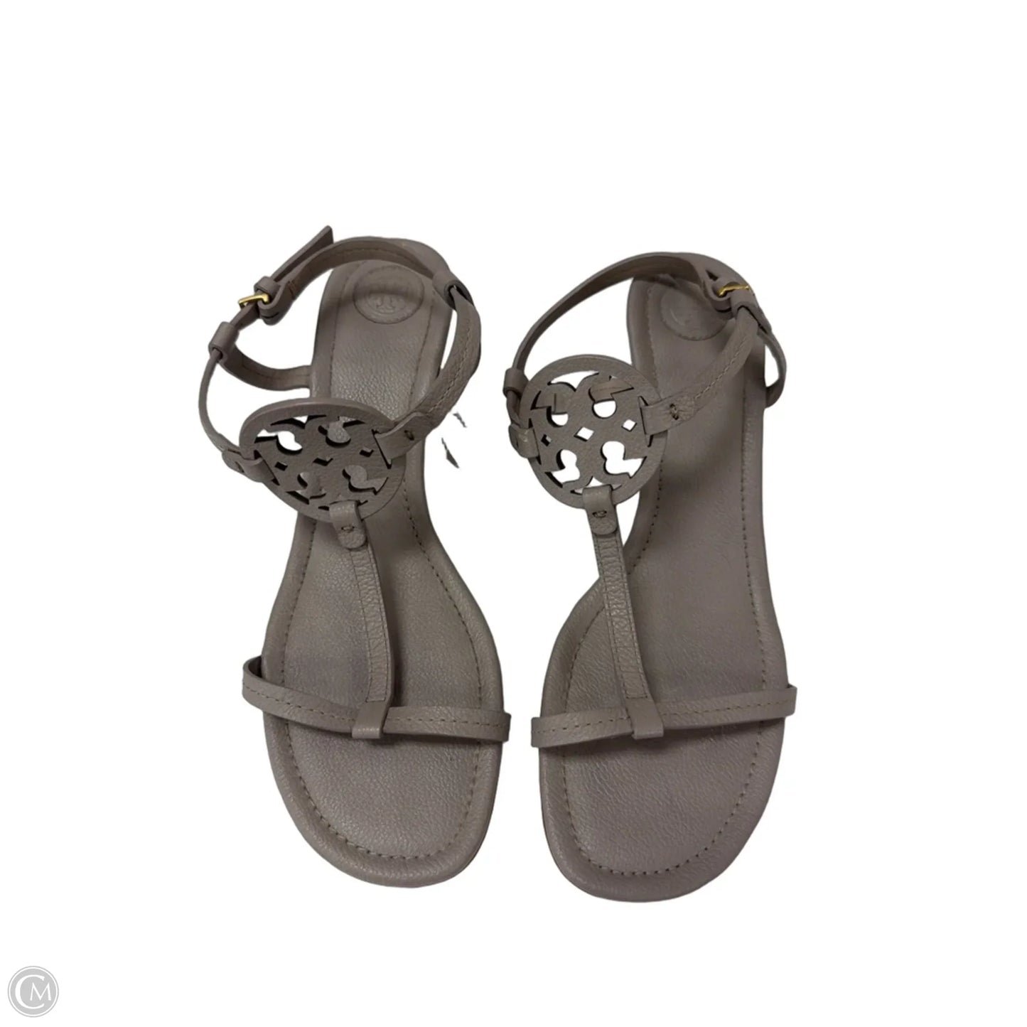 Sandals Designer By Tory Burch In Grey, Size: 9
