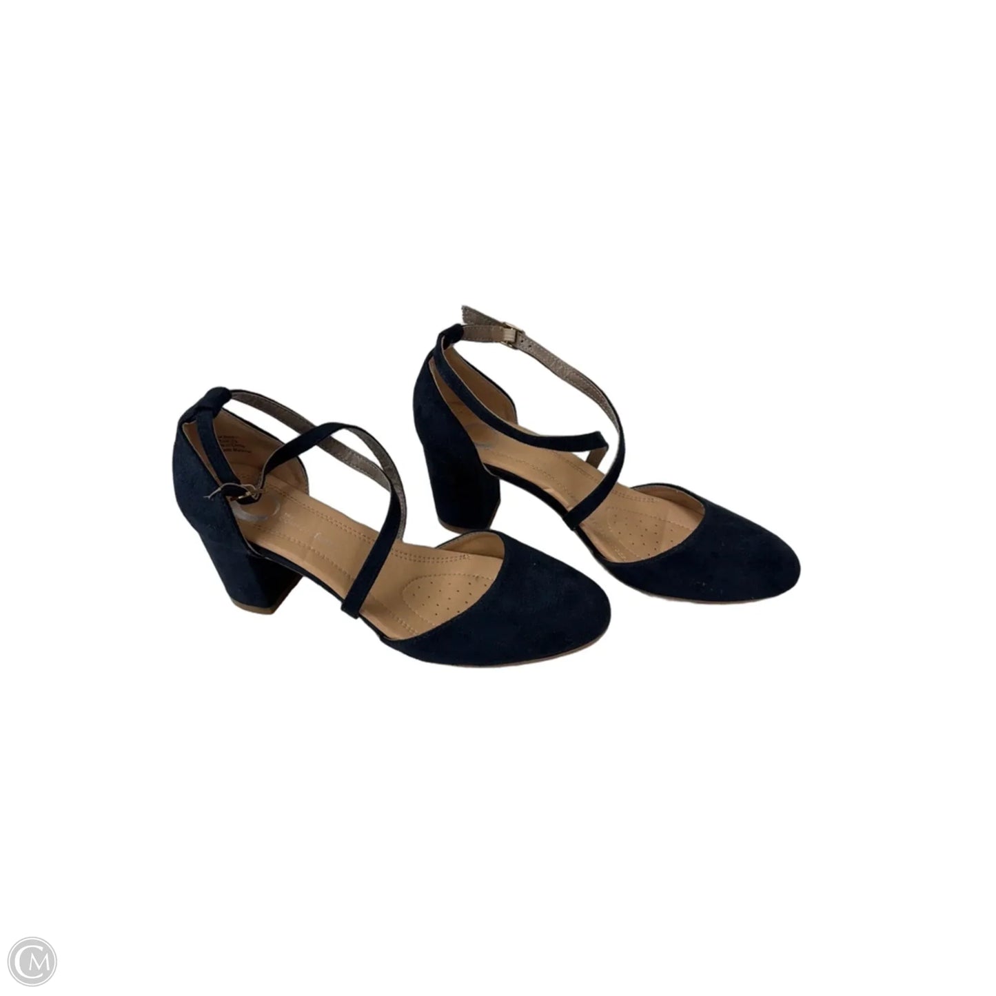 Shoes Heels Block By Clothes Mentor In Navy, Size: 7.5
