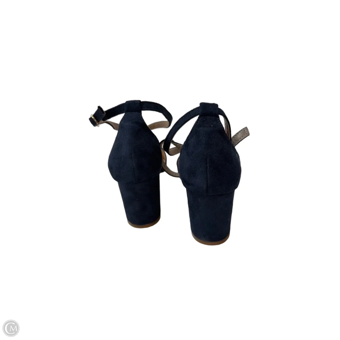 Shoes Heels Block By Clothes Mentor In Navy, Size: 7.5