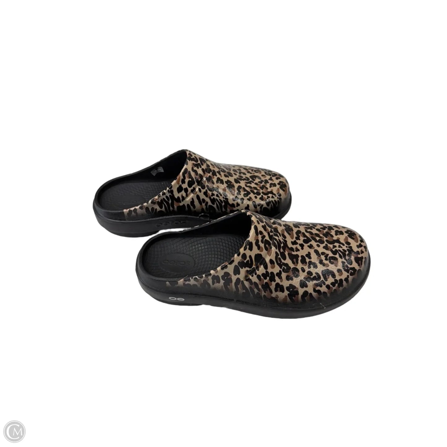 Shoes Flats By Crocs In Animal Print, Size: 9