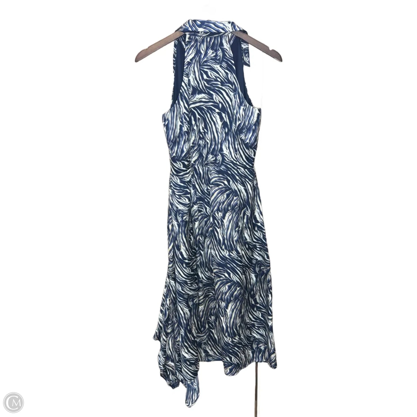 Dress Casual Maxi By Eclair In Blue & Tan, Size: S