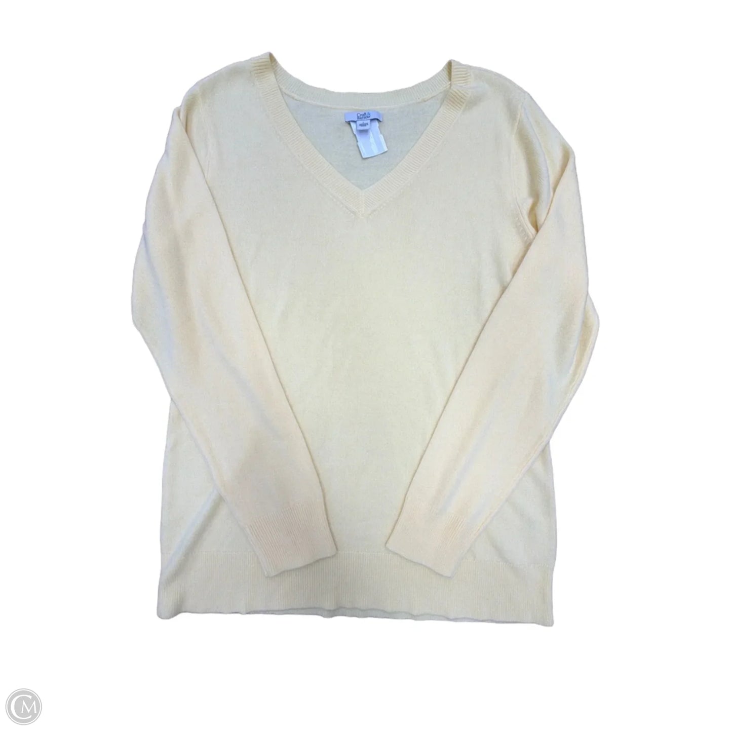 Top Long Sleeve By Croft And Barrow In Yellow, Size: L