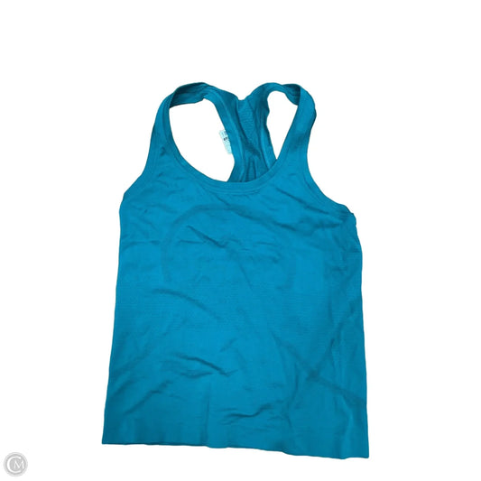 Athletic Tank Top By Lululemon In Teal, Size: Xs