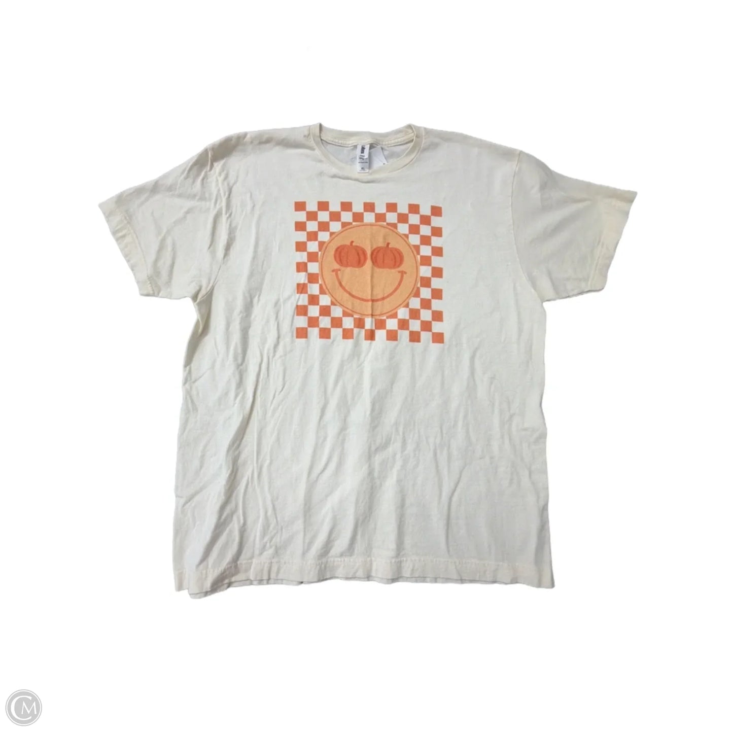Top Short Sleeve By Tultex In Cream, Size: Xl