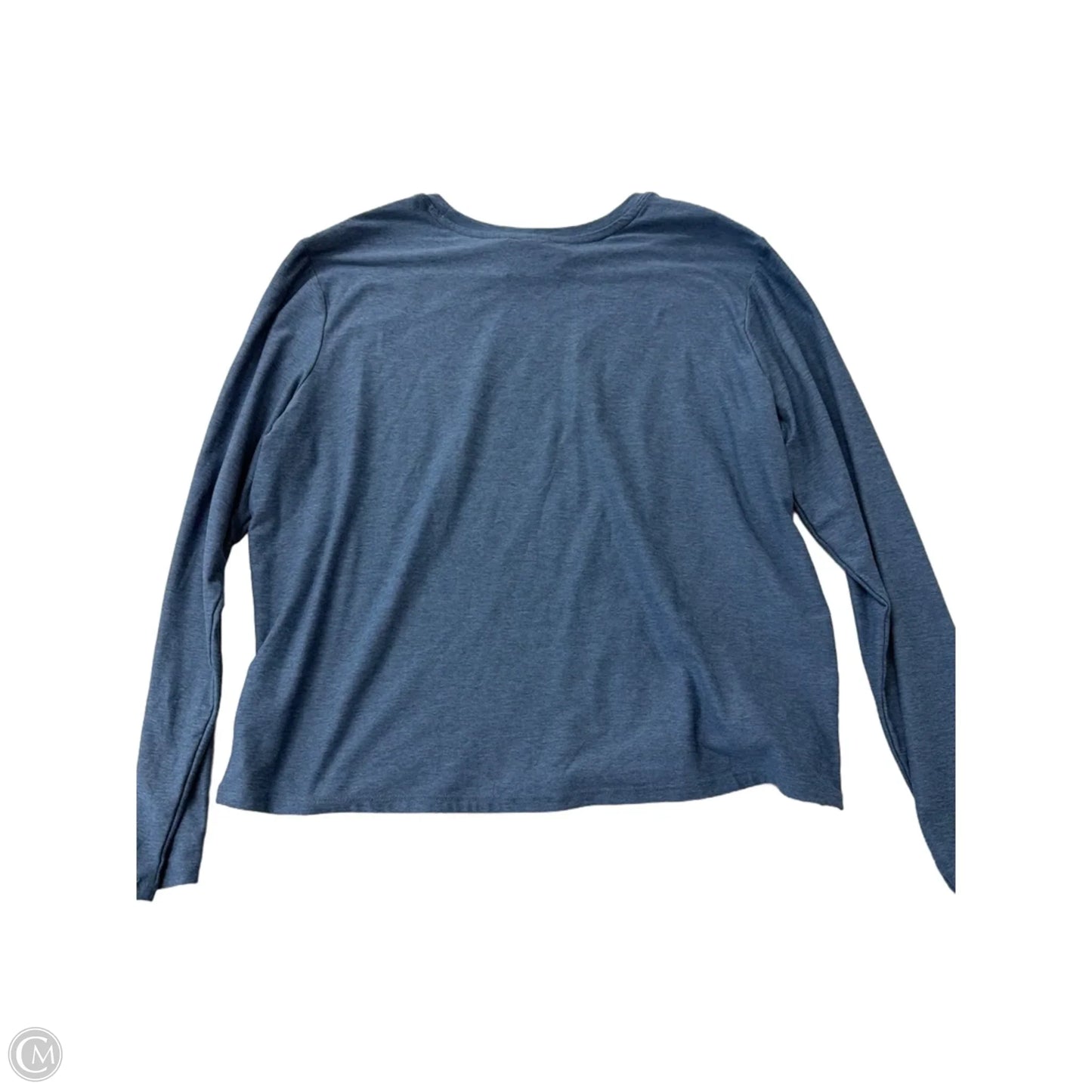 Athletic Top Long Sleeve Crewneck By Athletic Works In Blue, Size: M