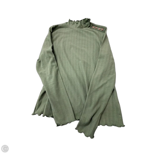 Top Long Sleeve By 89th And Madison In Green, Size: M