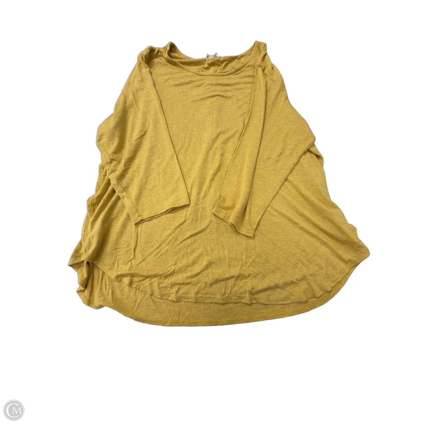 Top Long Sleeve By Philosophy In Yellow, Size: 2x