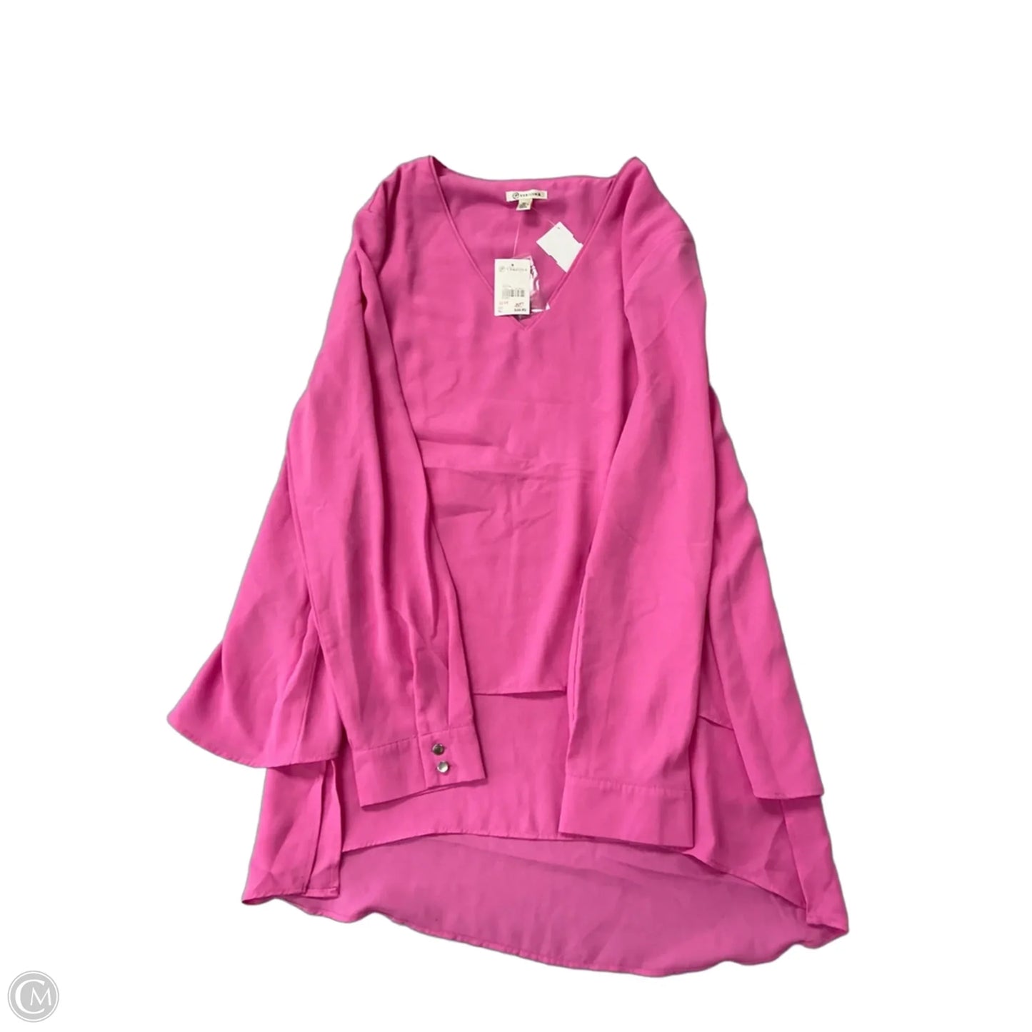 Top Long Sleeve By Versona In Pink, Size: Xl
