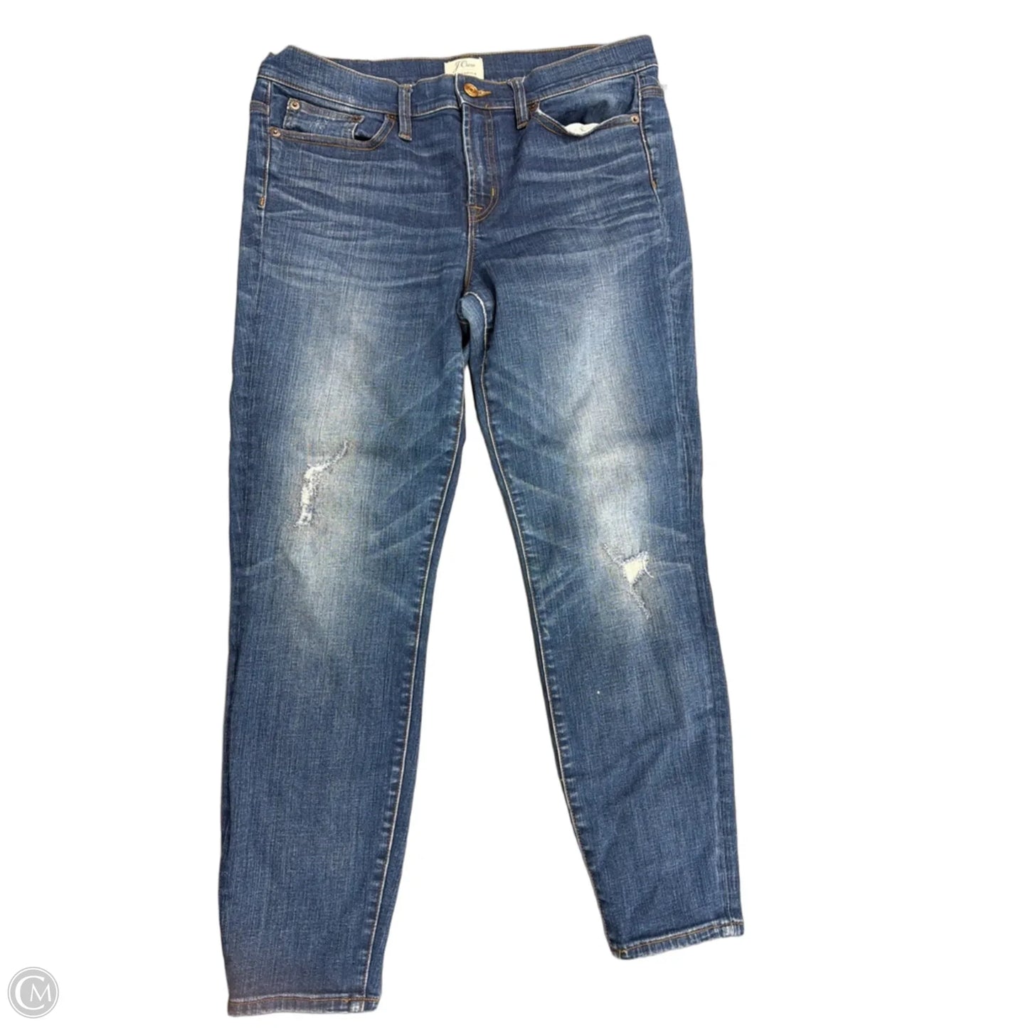Jeans Skinny By J. Crew In Blue Denim, Size: 10