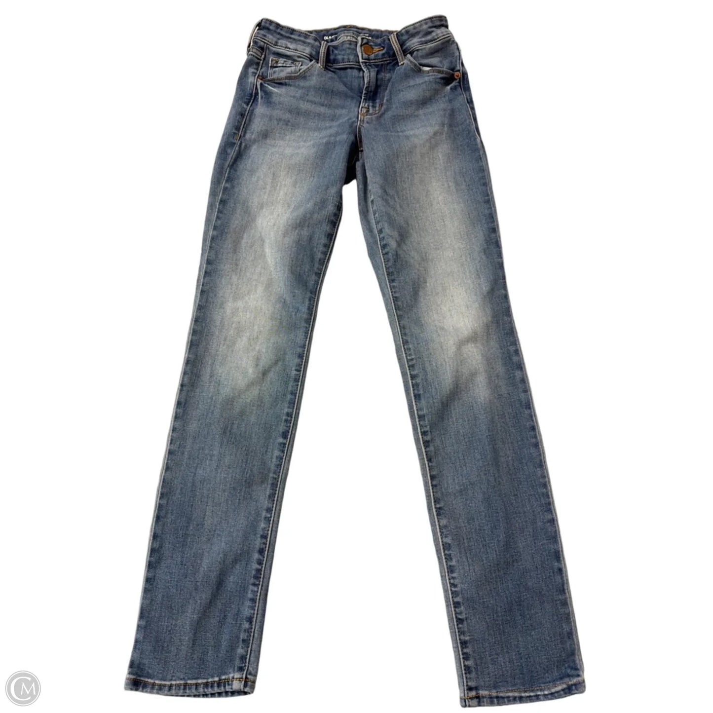 Jeans Straight By Old Navy In Blue Denim, Size: 0
